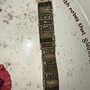 Vintage Elegant Silver and Gold-Toned Bracelet